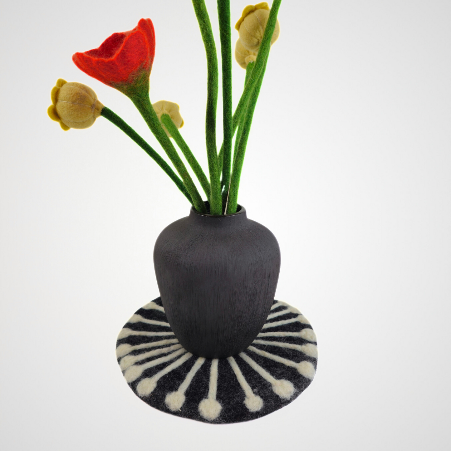 Web Needle Felted Trivet-Set Of 2Pcs.