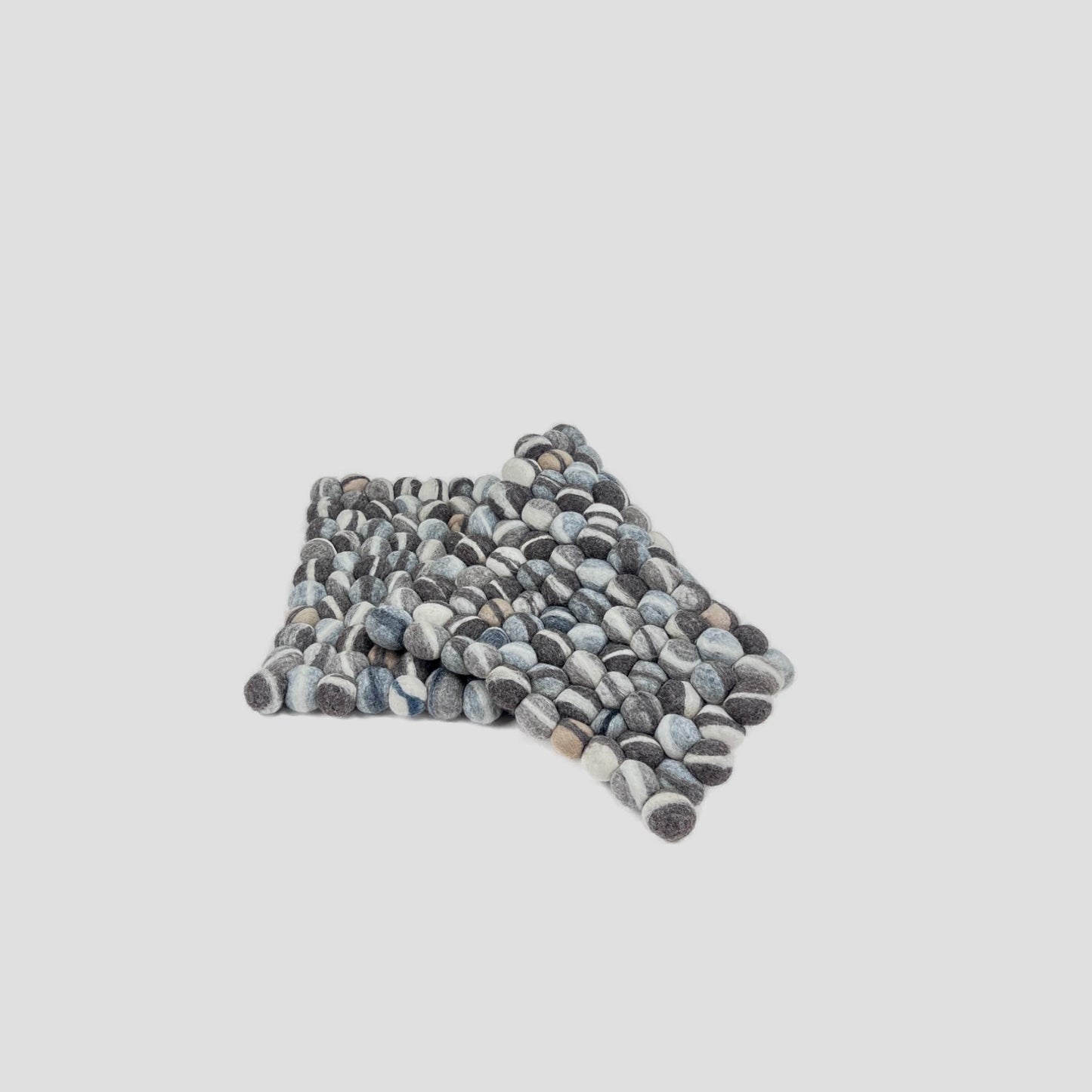 Felted Stone Ball Door or Bath Mat