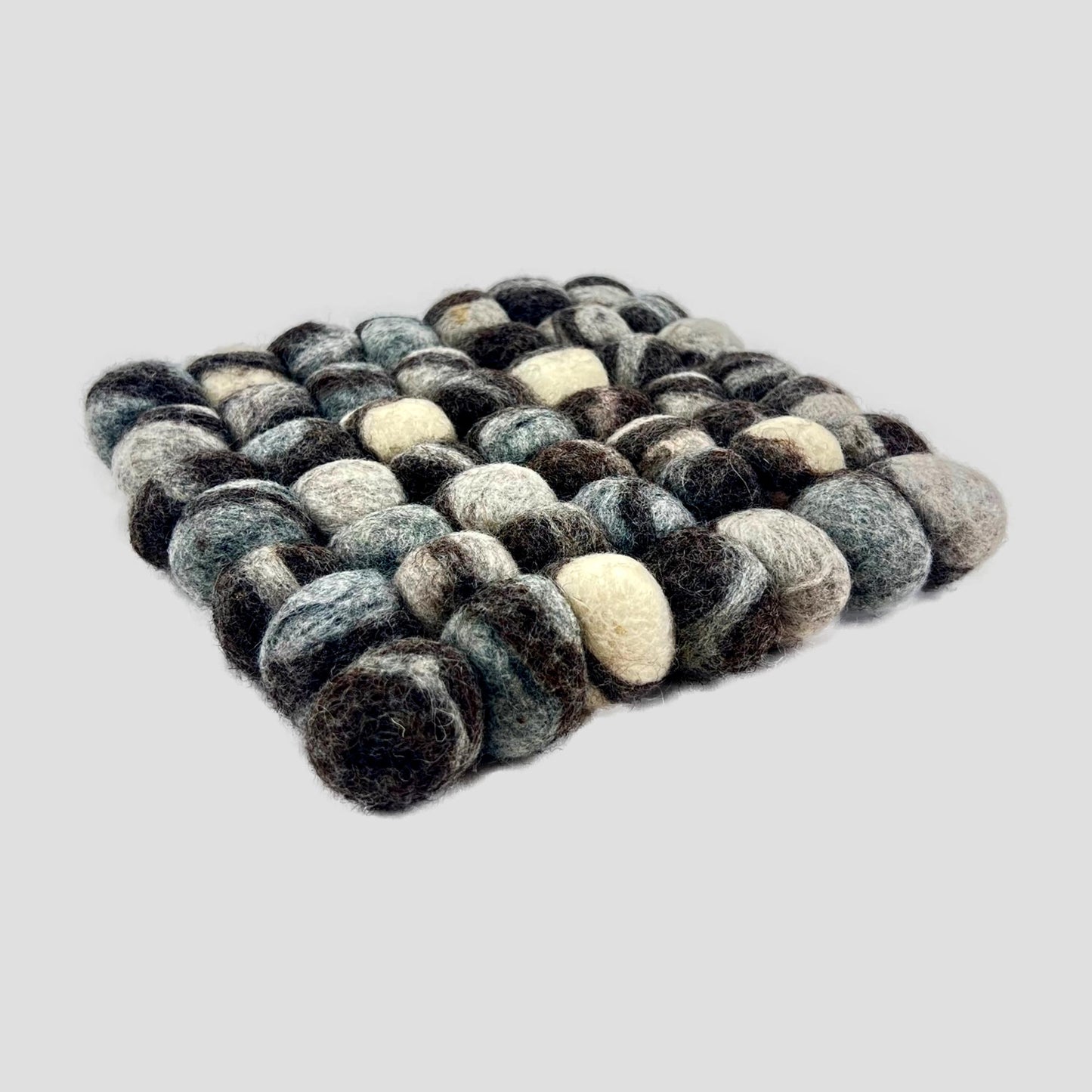 Stone Pom Pom Big Ball Trivet-Set Of 2Pcs.