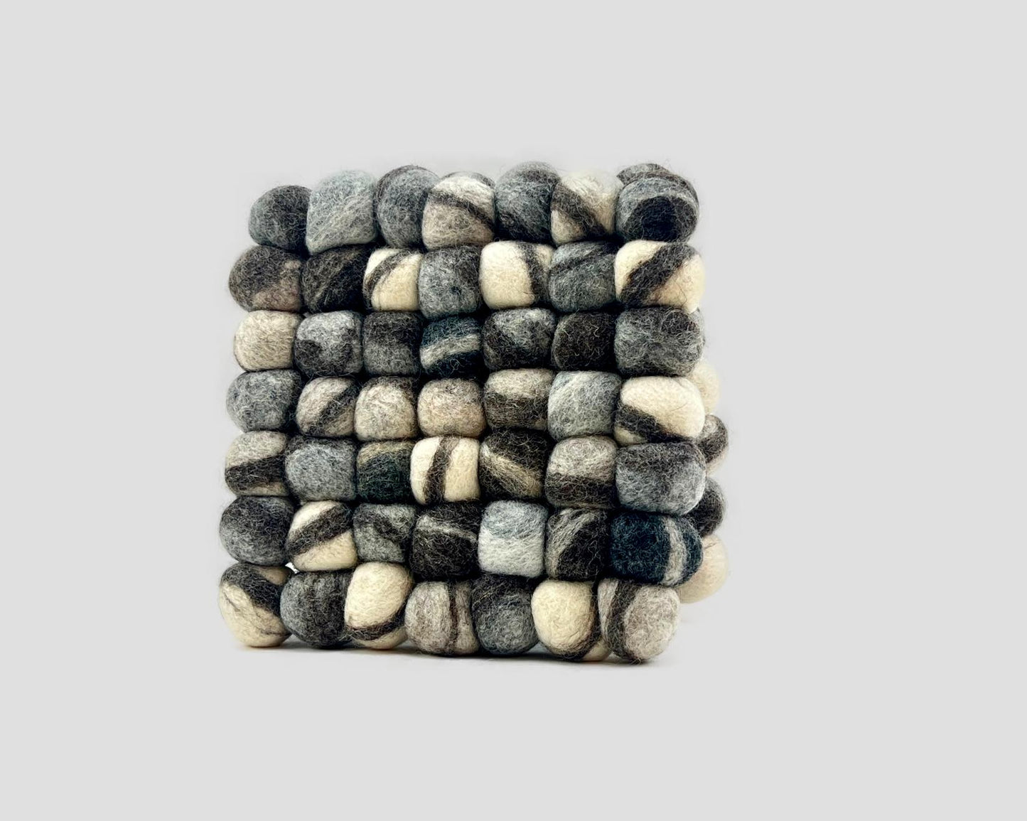 Stone Pom Pom Big Ball Trivet-Set Of 2Pcs.