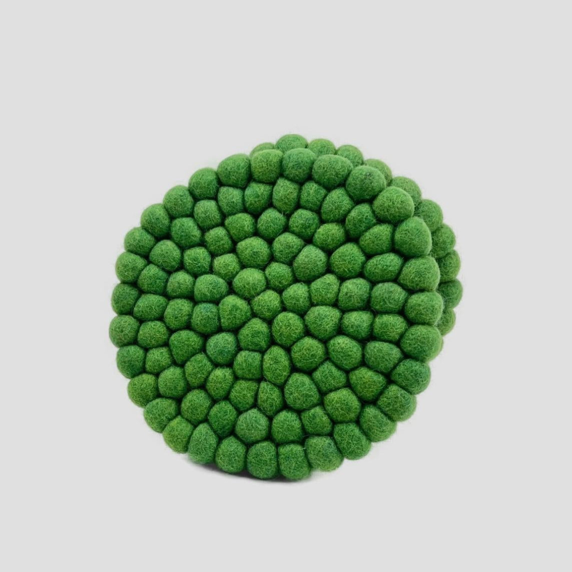 Green Round Felt Trivet-Set Of 2Pcs.