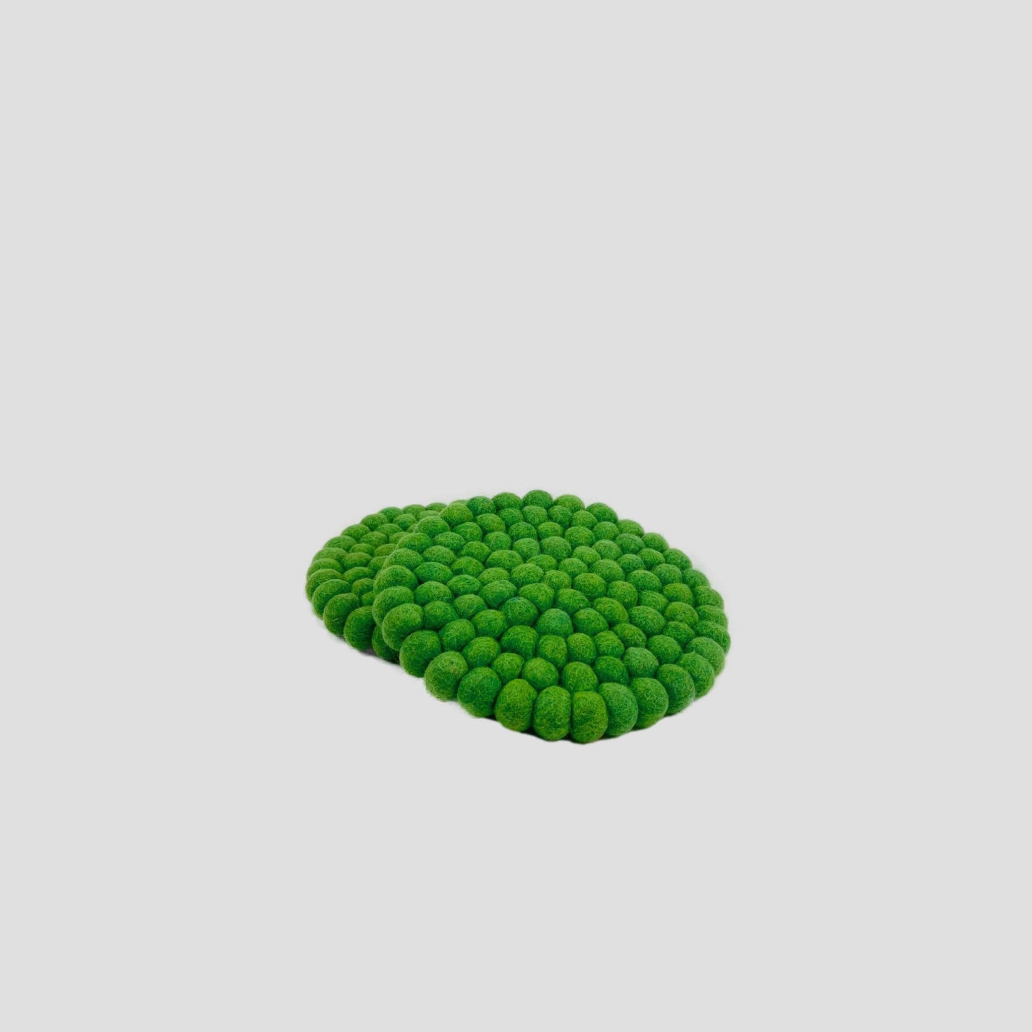 Green Round Felt Trivet