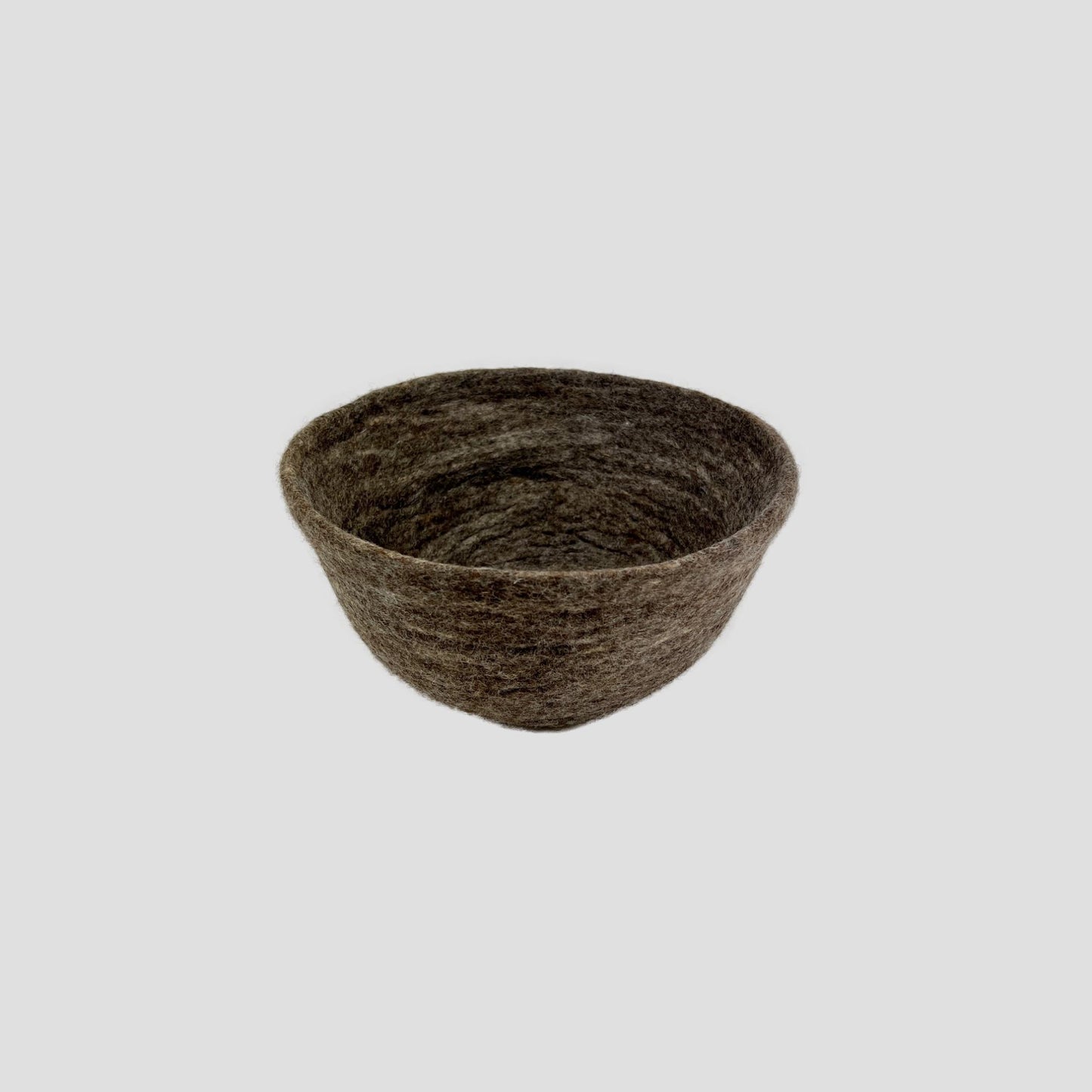 Wet Felted Brown Bowl