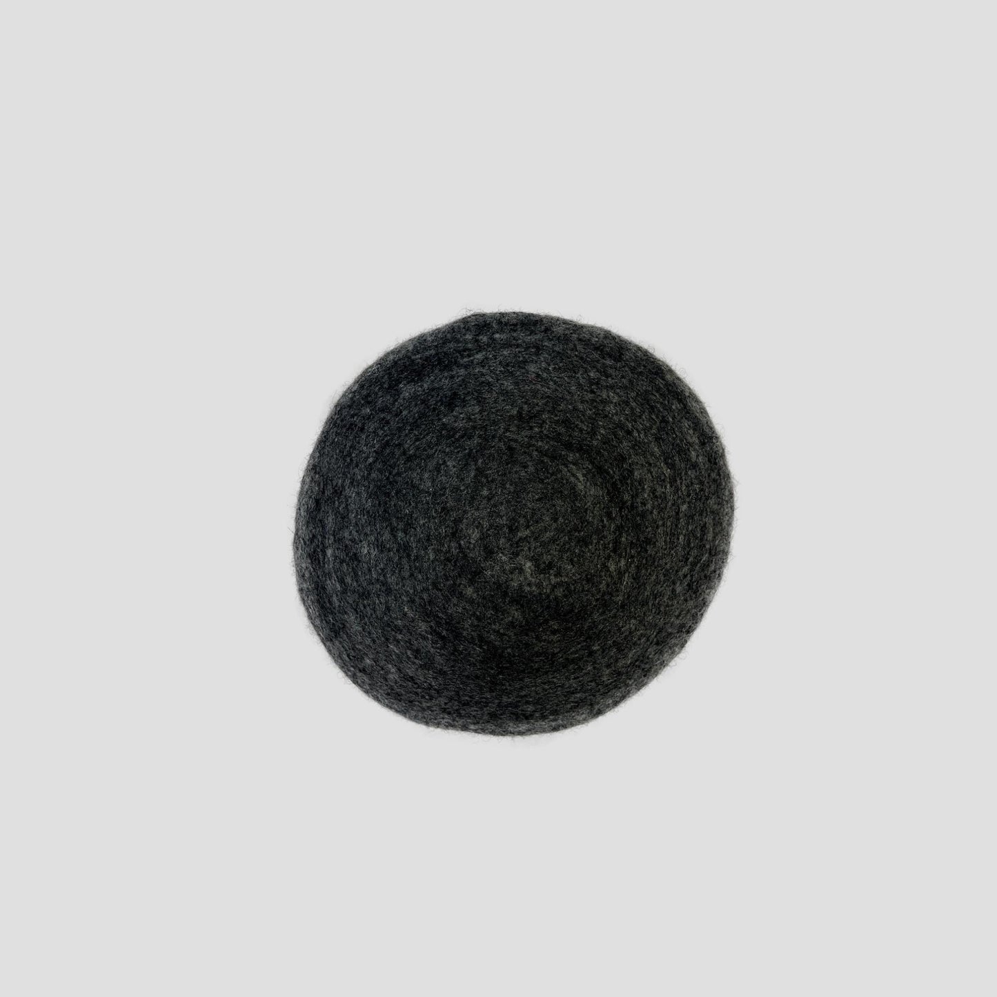 Wet Felted Charcoal Gray Bowl