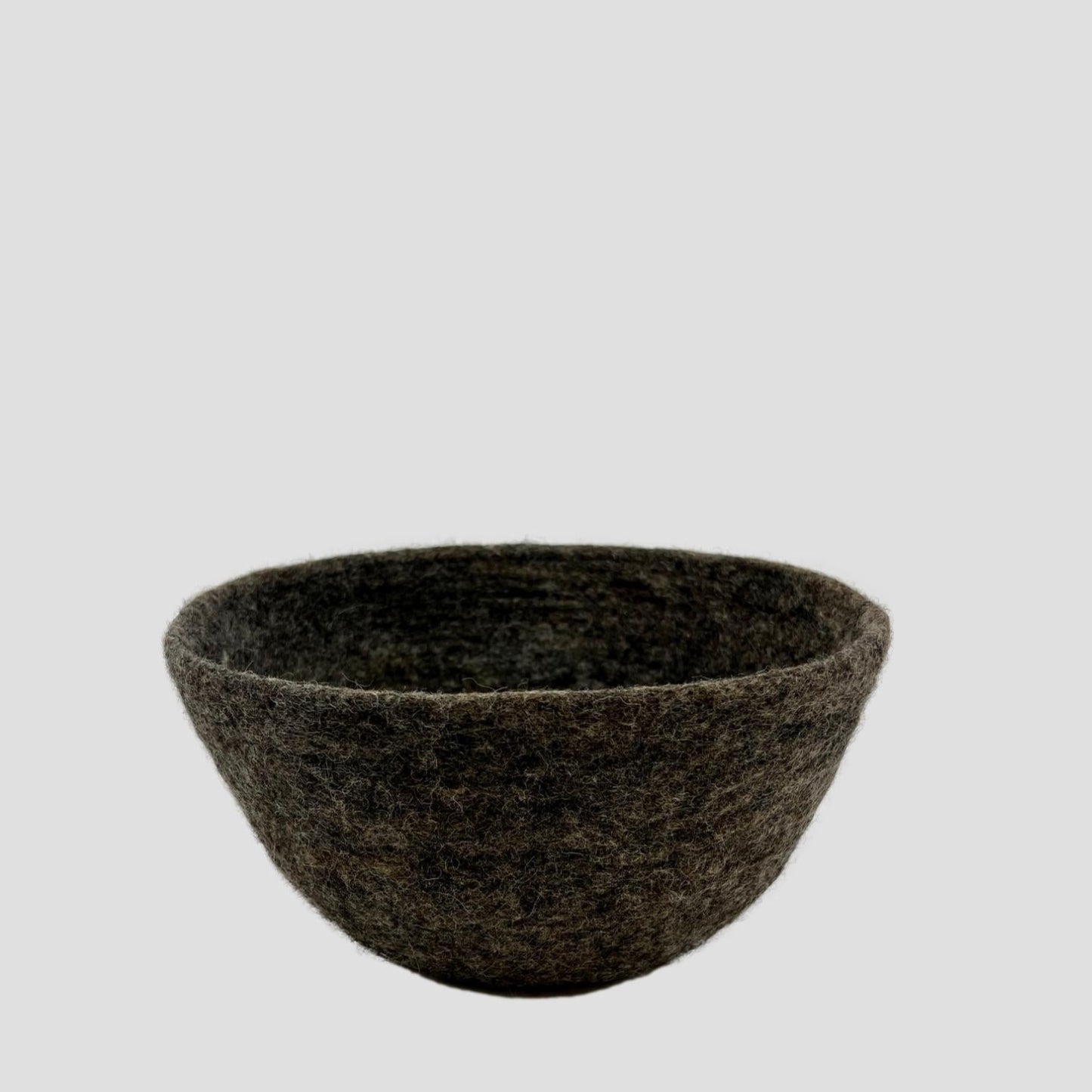 Wet Felted Dark Gray Bowl