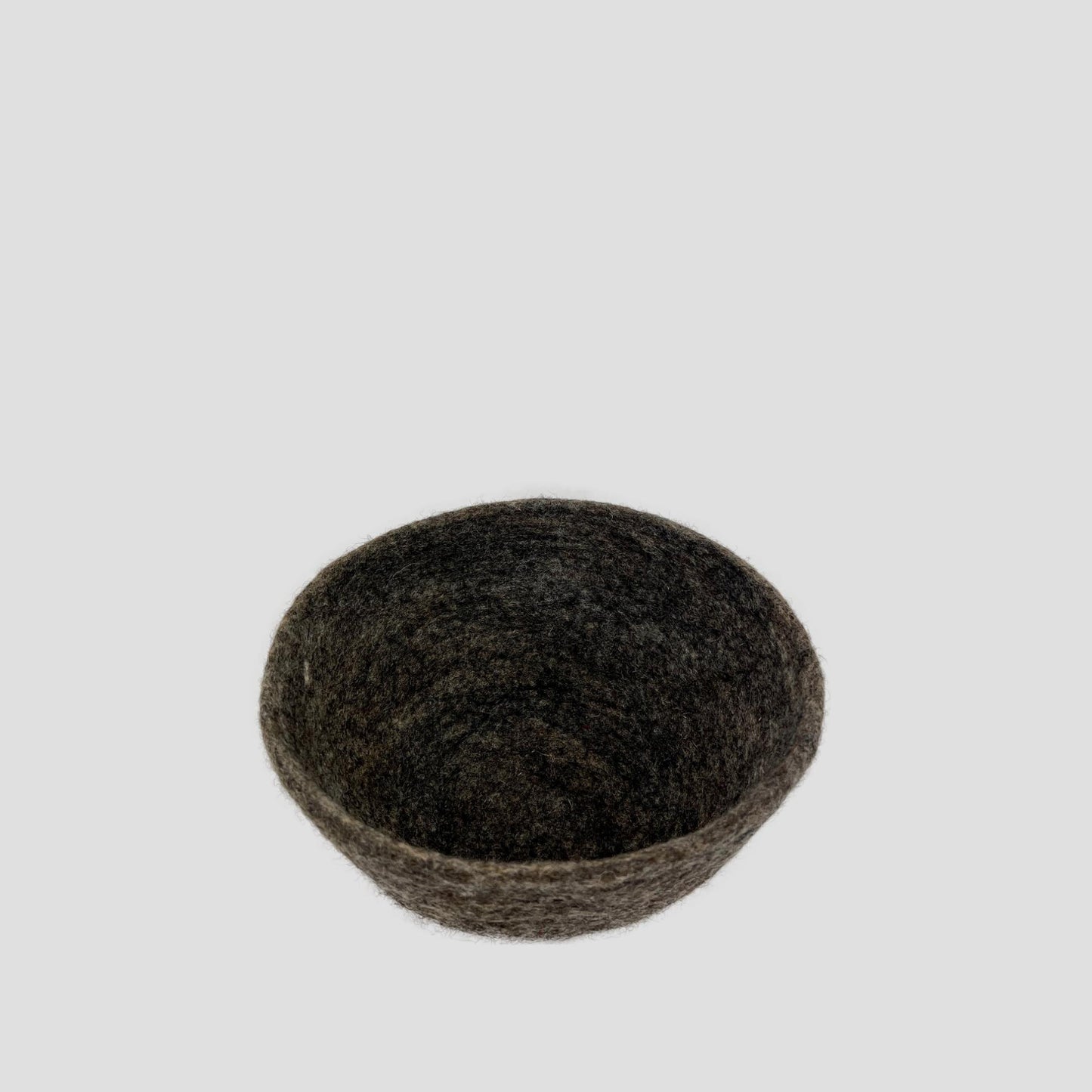 Wet Felted Dark Gray Bowl