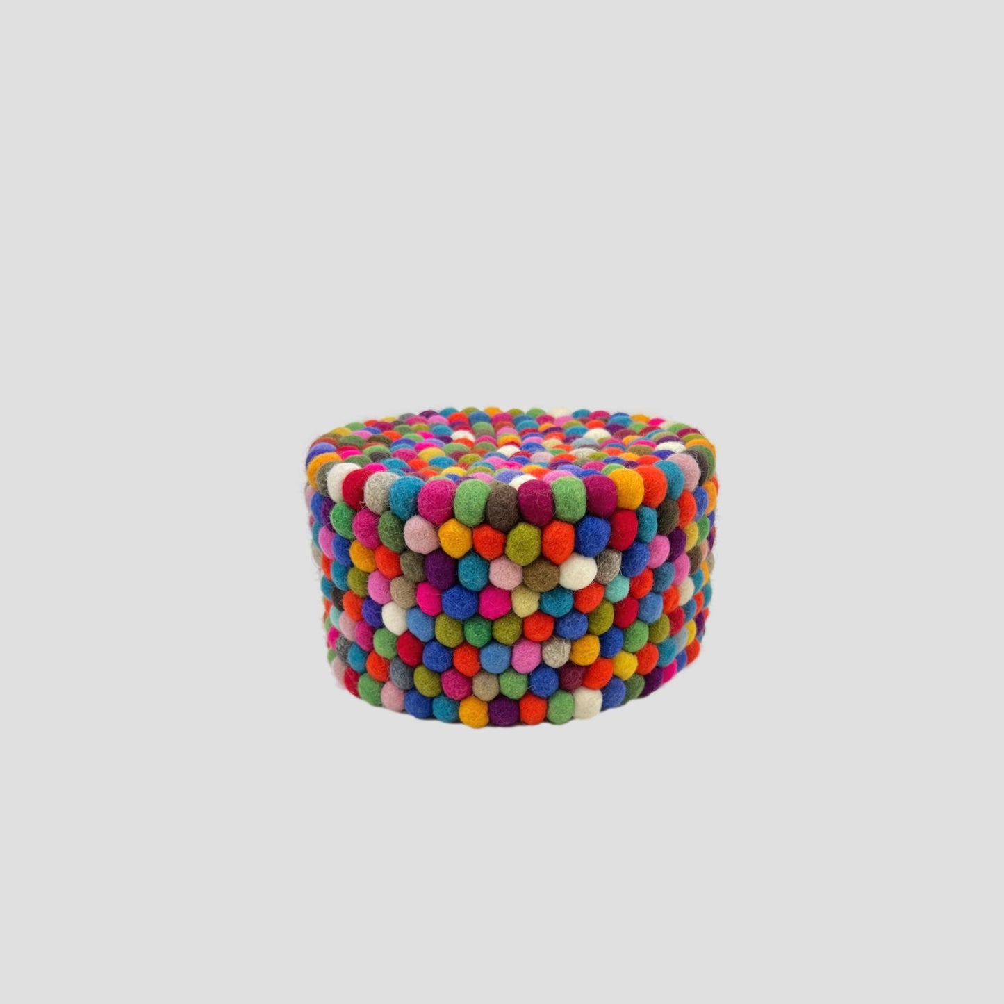11x6 Inches Multi Color Felt Ball Basket