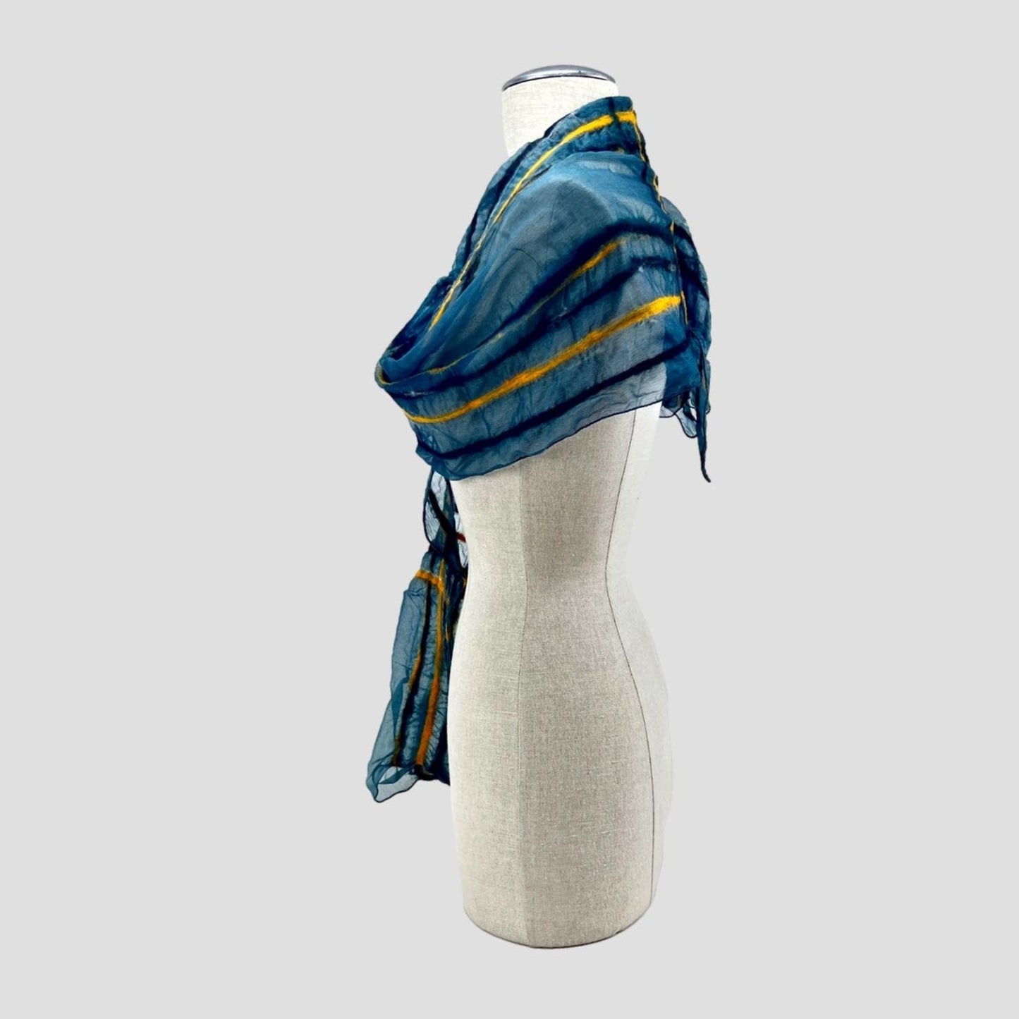 Silk & Merino Wool Burberry Felted Scarf