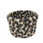 Charming Handmade Felt Pom Pom Basket – Perfect for Storage & Decor