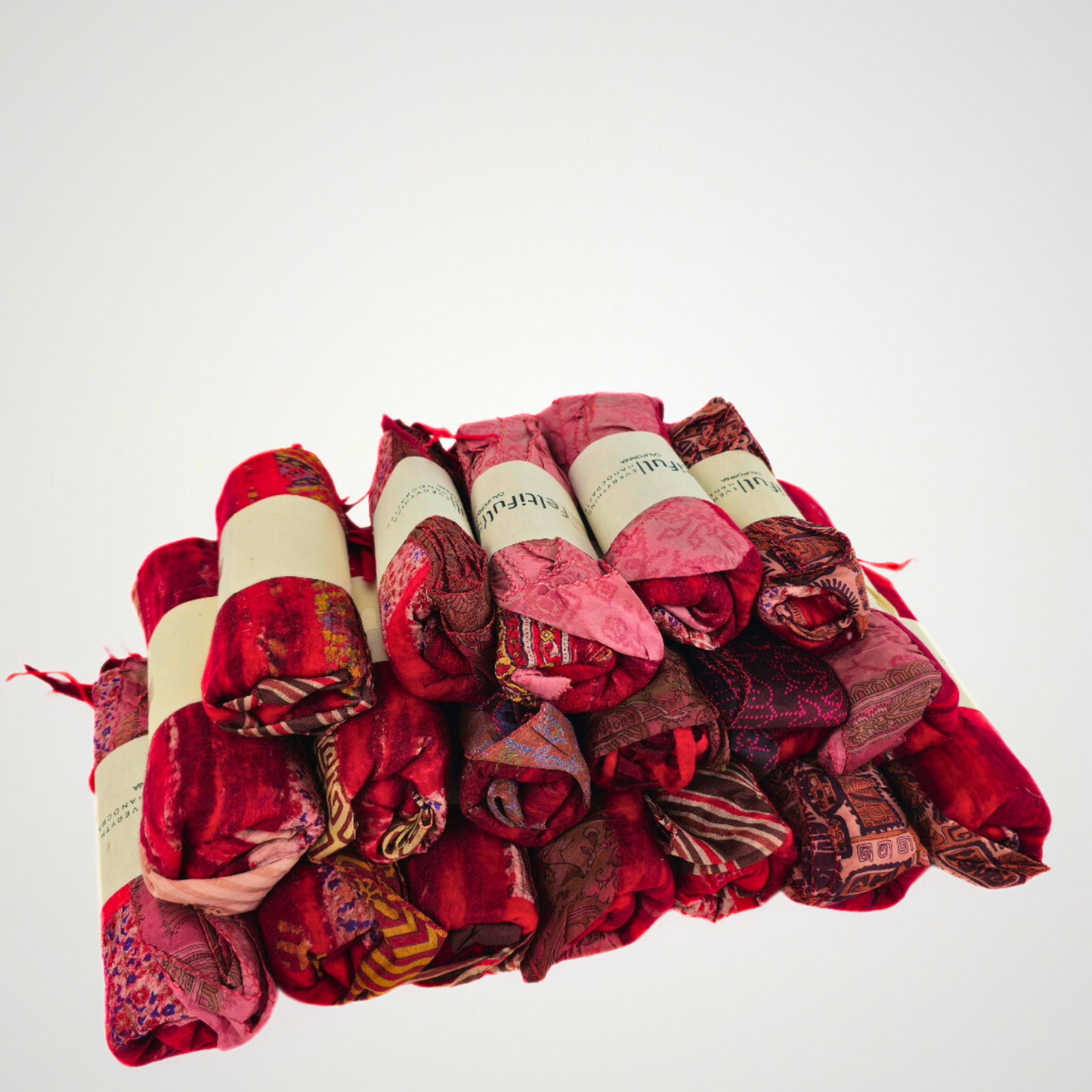 Saree Lace Red Felted Scarf