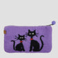 Hand Felted Black Kitty Purse 5x8 Inches