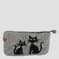 Hand Felted Black Kitty Purse 5x8 Inches