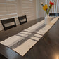 Artisan Gray Stripes Felted Table Runner