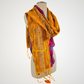 Saree Lace Golden Yellow Felted Scarf