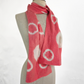 Merino Wool Tie Dye Felted Scarf-Pink