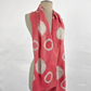 Merino Wool Tie Dye Felted Scarf-Pink