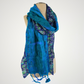 Saree Lace Blue Felted Scarf