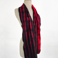 Merino Wool Tie Dye Felted Scarf-Black