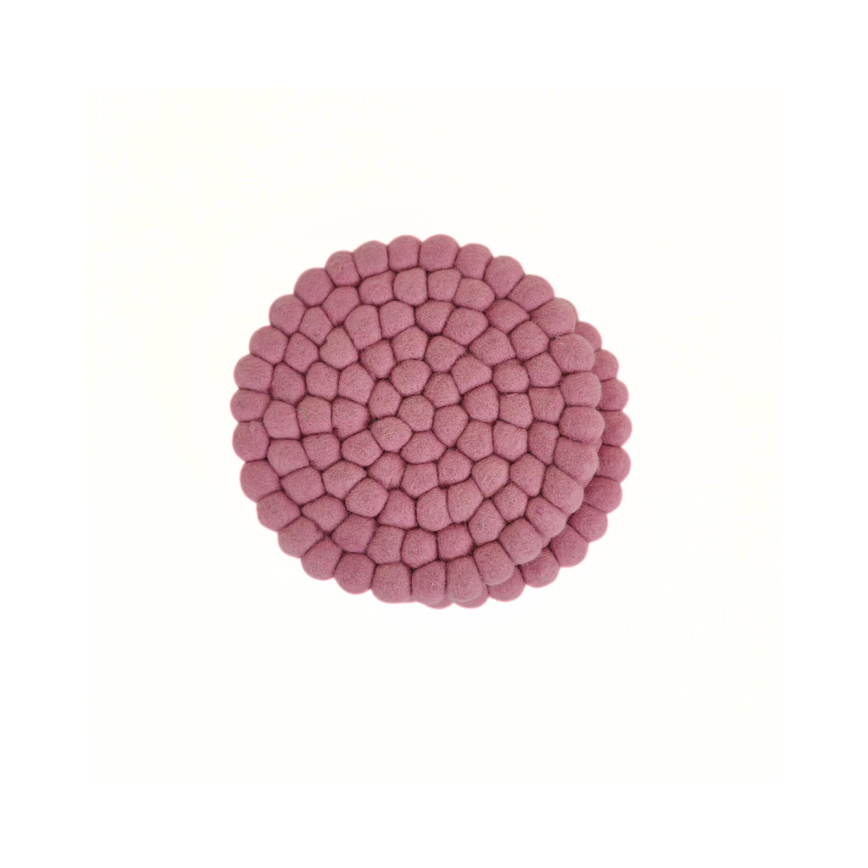 Baby Pink Pom Pom Felt Trivets