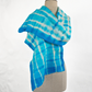 Merino Wool Tie Dye Felted Scarf-Turquoise