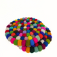 Multi Pom Pom Felted Trivet