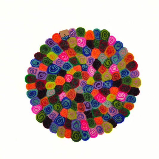 15mm Slice Candy Felt Trivet