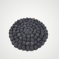 Charcoal Felted Ball Trivet-Set Of 2Pcs.
