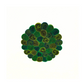 Multi Green Candy Cut Felt Trivet