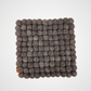Brown Round Felted Ball Trivet