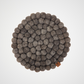 Brown Round Felted Ball Trivet