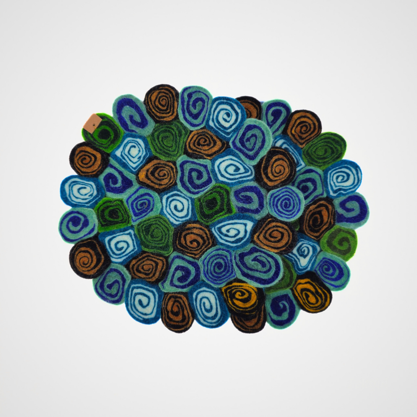 Pom Pom Candy Cut Trivet-Set Of 2Pcs.