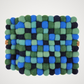 Blue-Green Pom Pom Felt Trivet