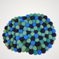 Blue-Green Pom Pom Felt Trivet