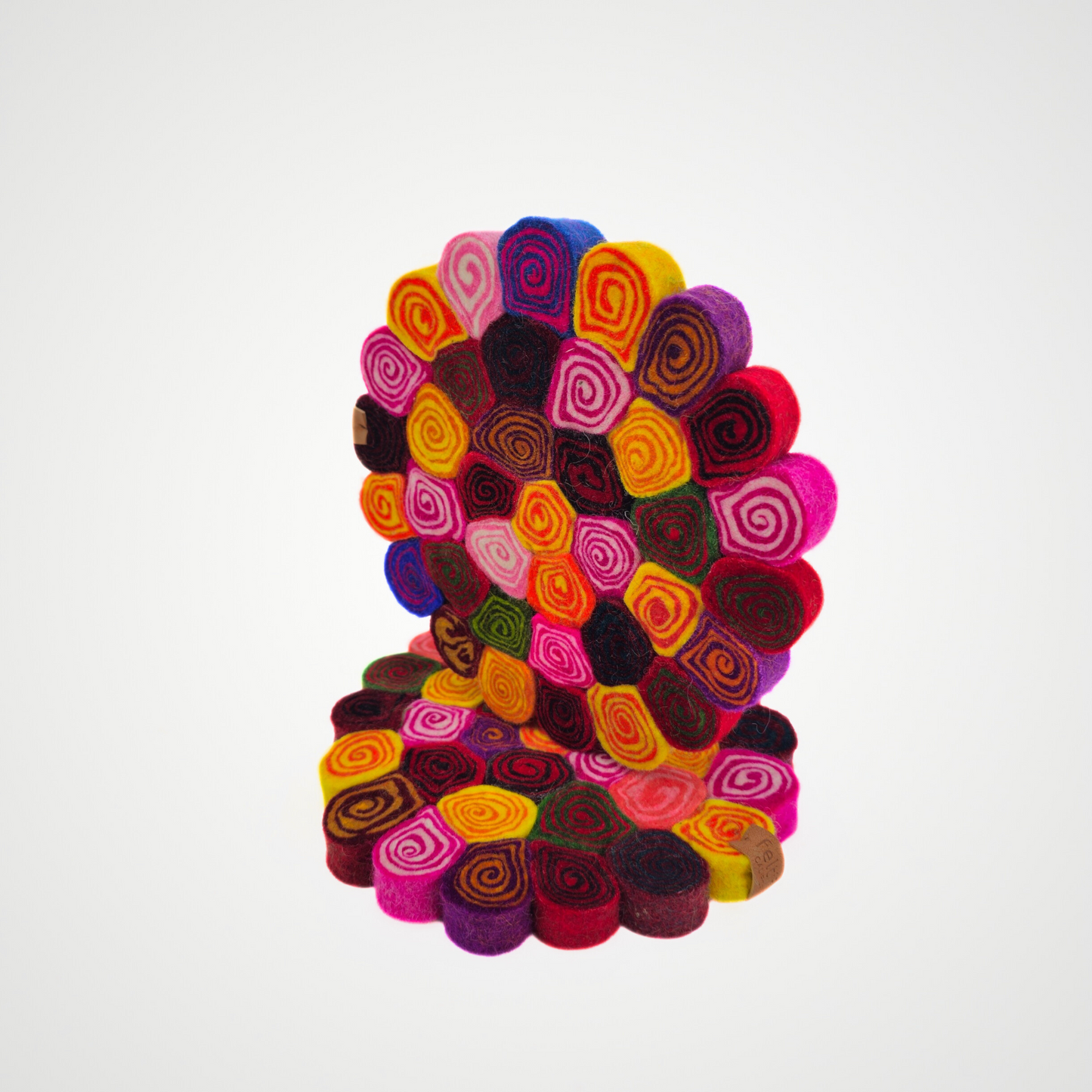 Pom Pom Candy Cut Trivet-Set Of 2Pcs.