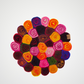 Pom Pom Candy Cut Trivet-Set Of 2Pcs.