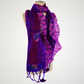 Saree Lace Purple Felted Scarf