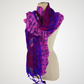 Saree Lace Purple Felted Scarf