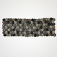 Natural Pom Pom Candy-Cut Table Runner