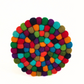 Multi Orange & More Pom Pom Ball Trivet