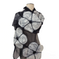 Floppy Flower Merino Wool & Silk Felted Scarf