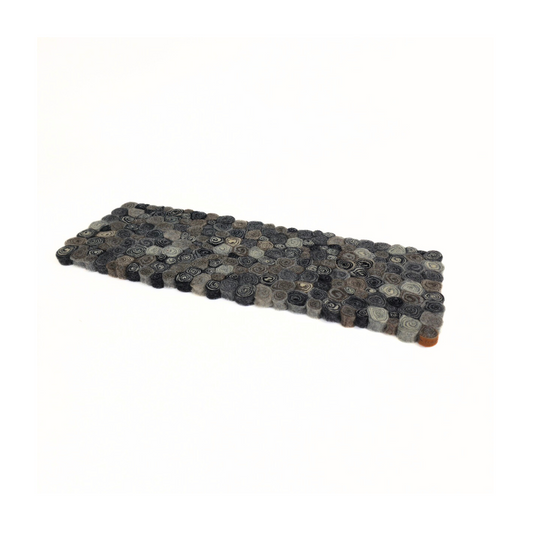 Natural Candy-Cut Felt Table Runner, Protect Surfaces with Style