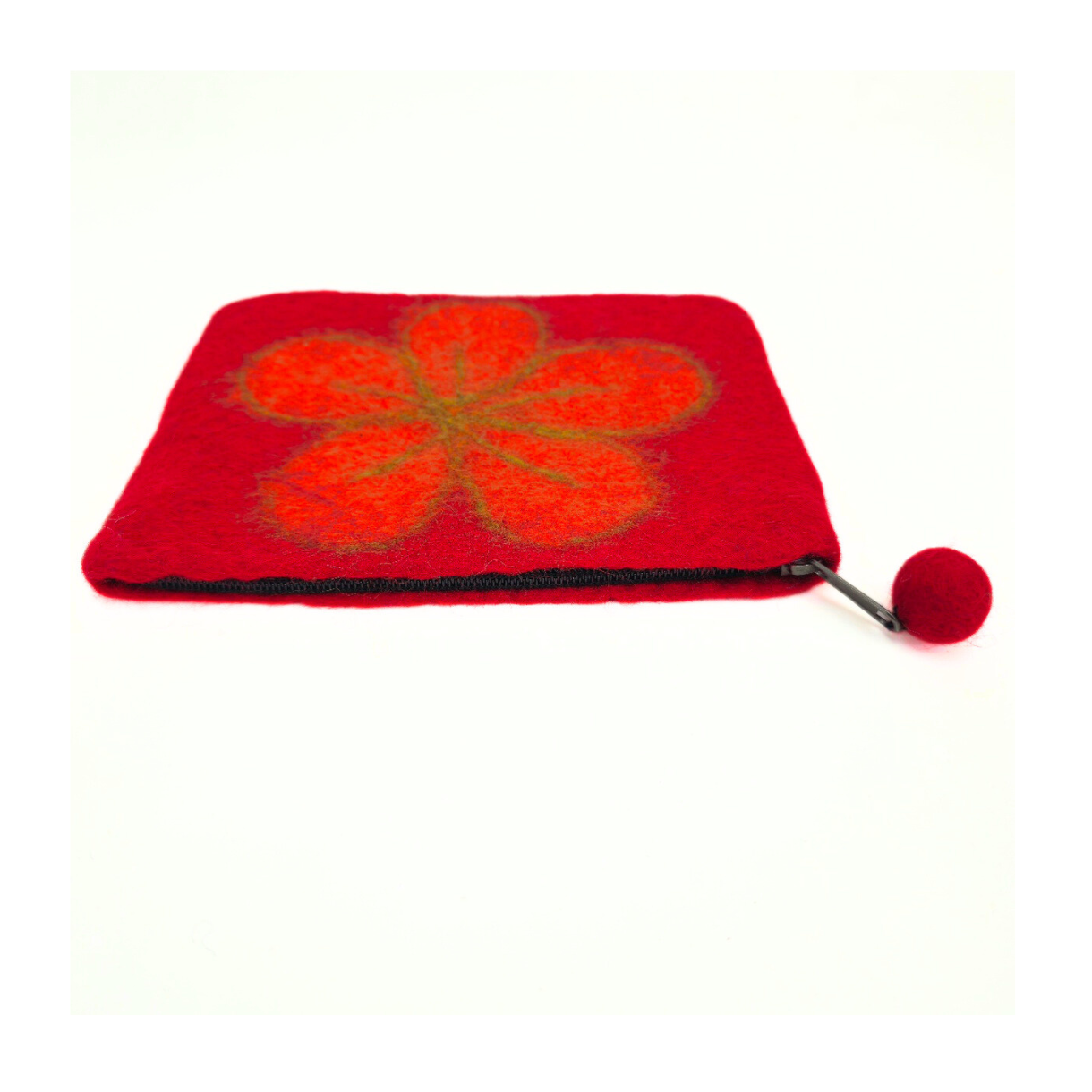 Floppy Flower Felt Coin Purse, Mobile Purse