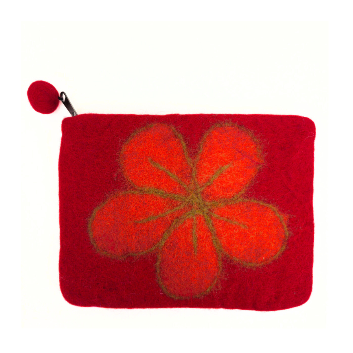 Floppy Flower Felt Coin Purse, Mobile Purse