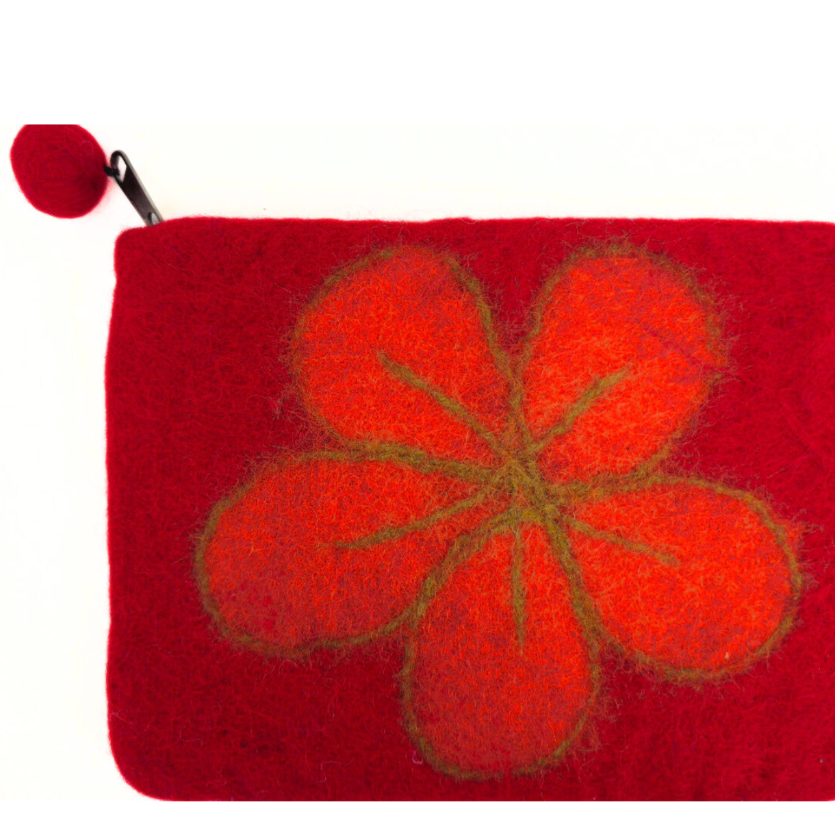 Floppy Flower Felt Coin Purse, Mobile Purse