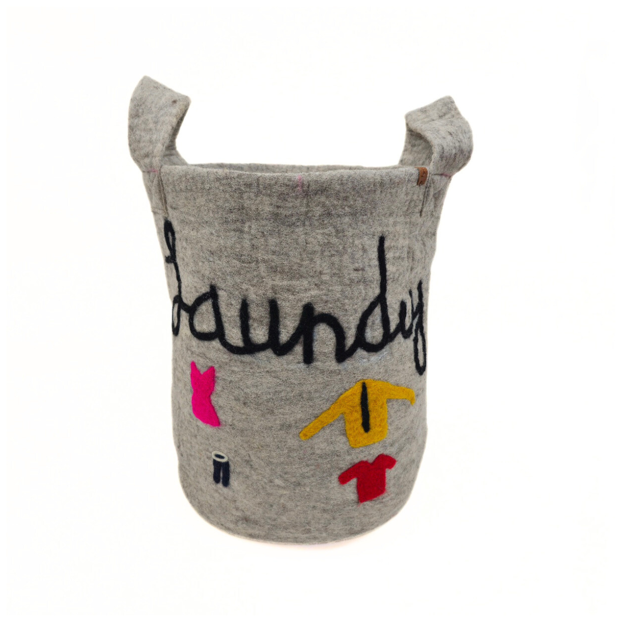 Eco-Friendly Handmade Felt Laundry Basket