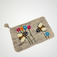 Hand Felted Double Bees Purse 5x8 Inches