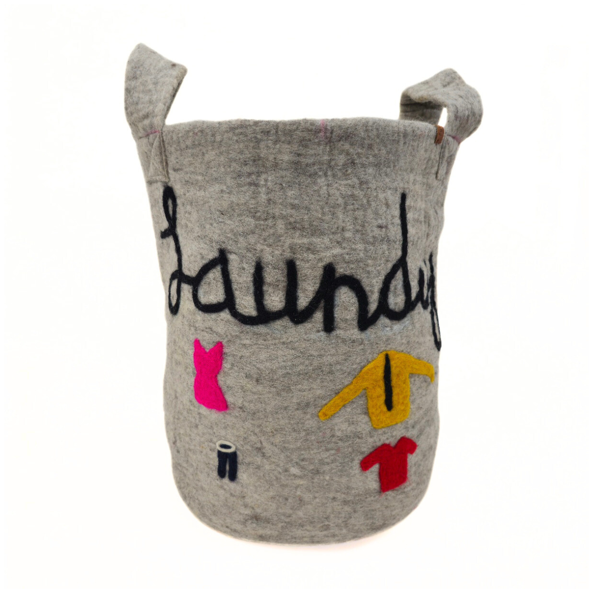 Eco-Friendly Handmade Felt Laundry Basket