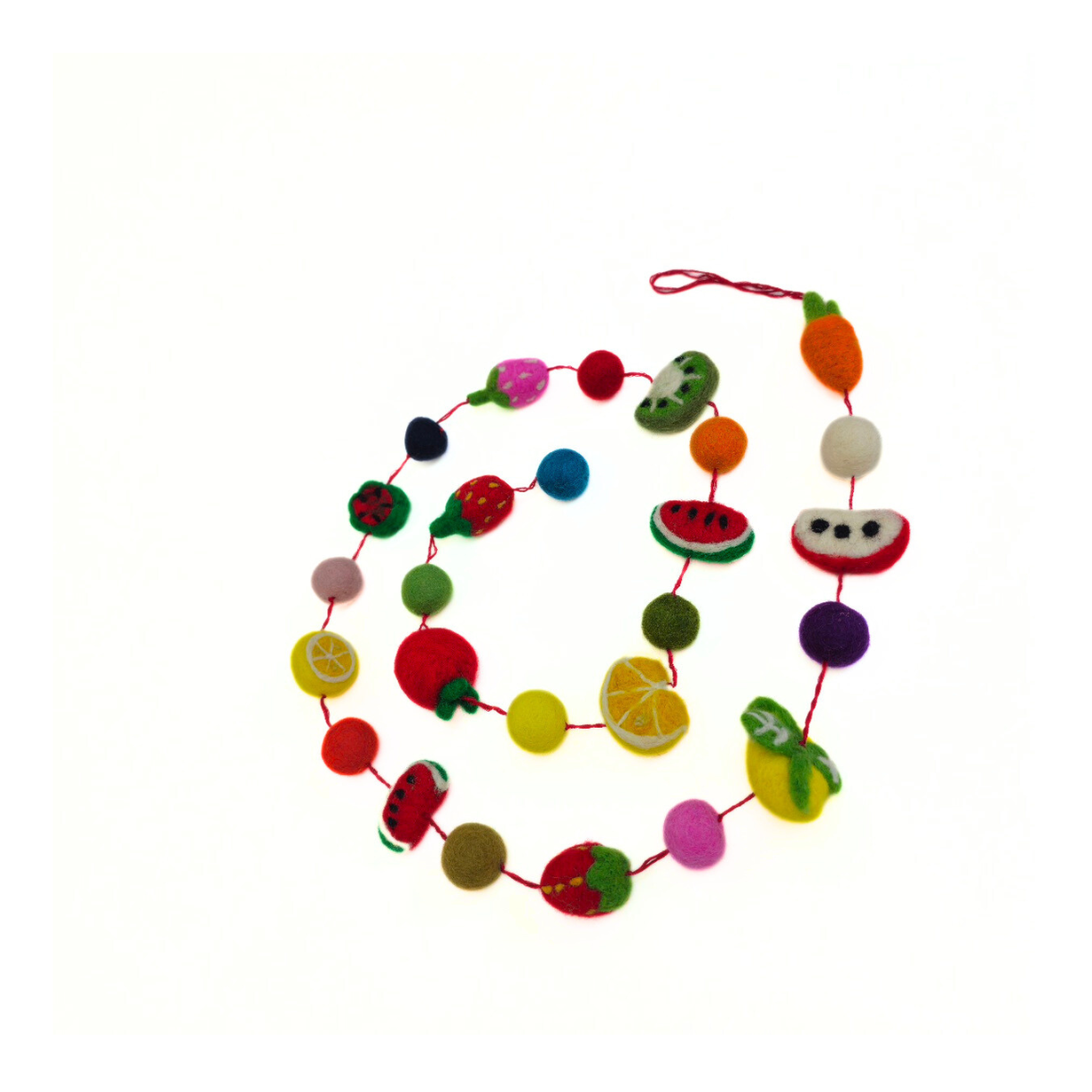 Hand Felted Fruits Garland