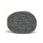 Felted Ball Oval Trivet