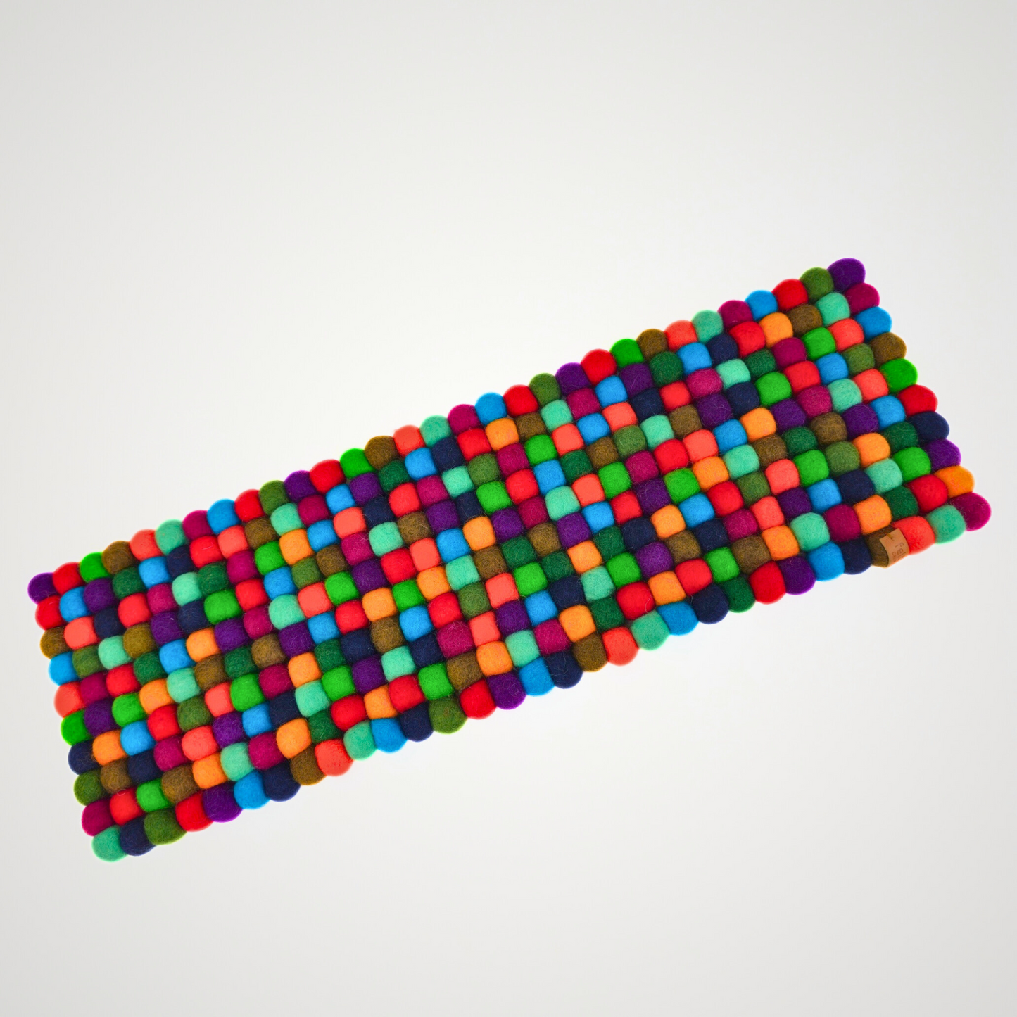 Artisan Multi Felted Ball Table Runner